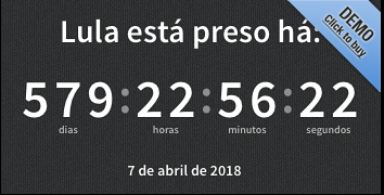 Mais ou menos a hora que o Lula foi solto